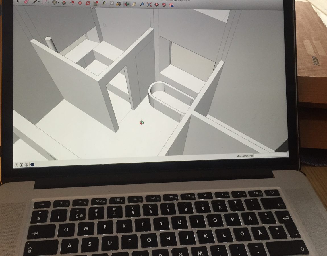 Google sketchup, villa solslottet, ekohusbloggen,